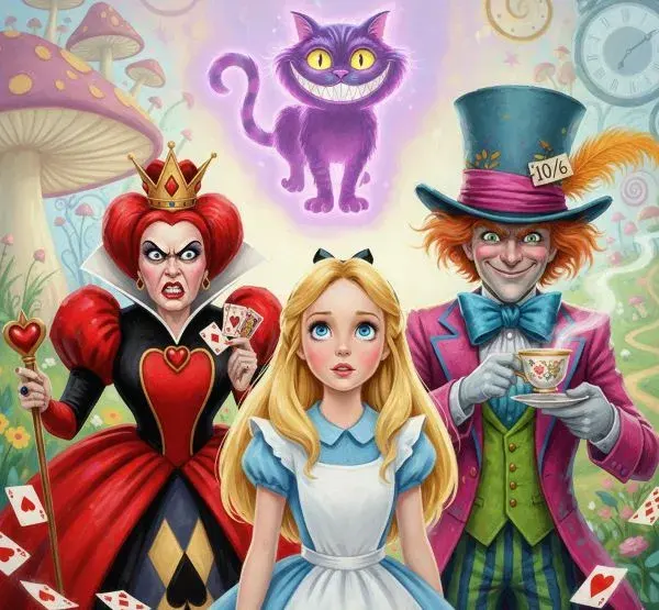 портрети героїв книги Аліса