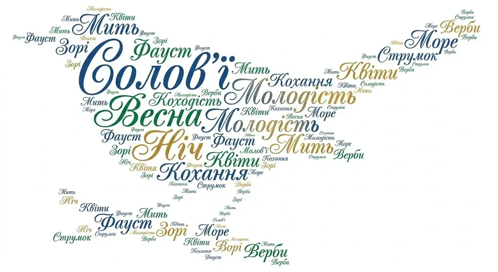 хмара слів «Символи поезії “Чари ночі”