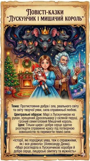 постер за сюжетом повісті-казки Лускунчик