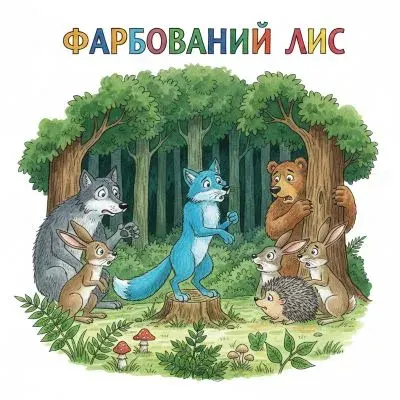 ілюстрація до улюбленої казки Фарбований Лис